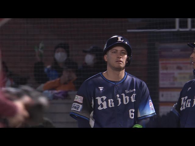 【7回表】支配下復帰後初!! ライオンズ・ブランドン ライトへのヒットで好調をアピール!! 2024年3月29日 東北楽天ゴールデンイーグルス 対 埼玉西武ライオンズ