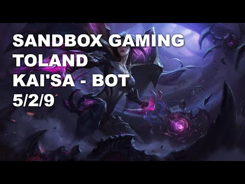 SANDBOX Gaming TolanD Bot Kai'Sa vs Miss Fortune - KR Grandmaster Patch 10.8