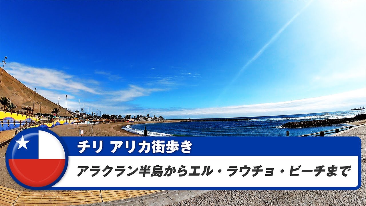 【チリ】アリカ⑥アラクラン半島からエル・ラウチョ・ビーチまで