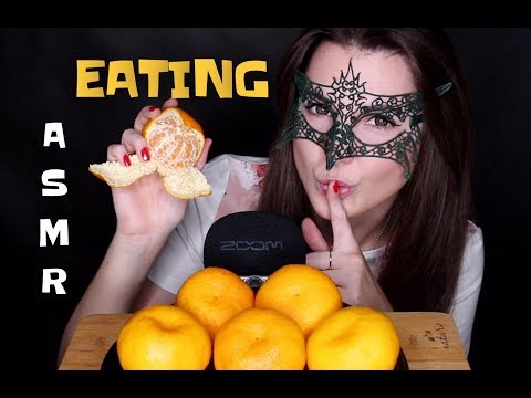 АСМР МАНДАРИНЫ *ЗВУКИ ЕДЫ*/ASMR Mukbang Mandarins *SOFT EATING SOUNDS*