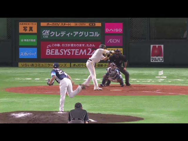 【5回裏】ライオンズ・平井 強気のストレートでホークス・柳田を見逃し三振切り!! 2021/4/4 H-L
