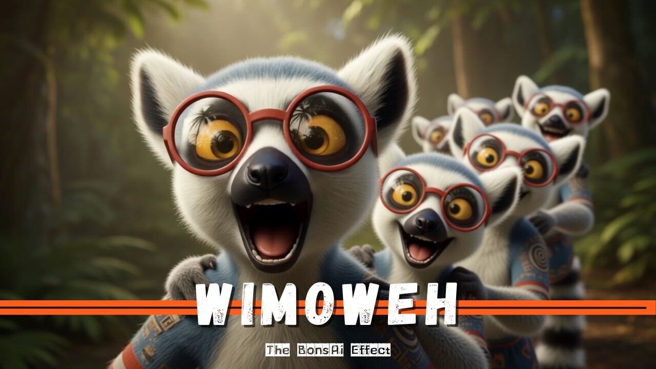 The Lion Sleeps Tonight | Isicathamiya Harmony Cover | AI Music Video (Lemur & Hyena) #freebeat