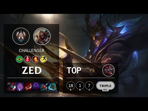 Zed Top vs Shaco - BR Challenger Patch 10.14