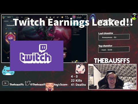 TheBausffs On His Twitch Earnings Being Leaked!!