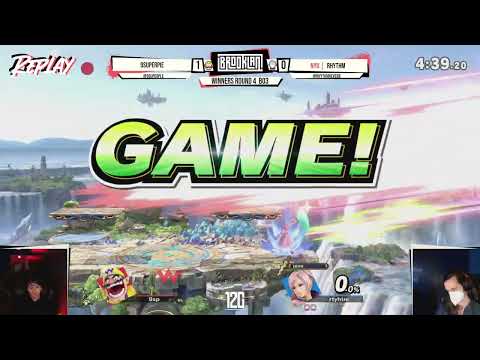 BrookLAN Brawls 45 - 9superpie (Wario) v. NYU | Rhythm (Robin) - WR4