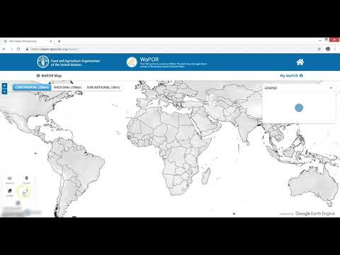 Introductory video for the WaPOR portal (arabic)