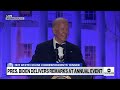 Biden speaks at the White House Correspondents’ Dinner - Video