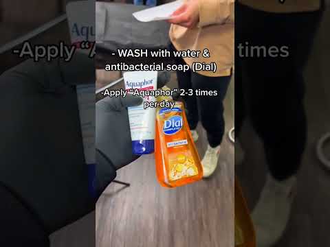 How to care for your NEW TATTOO (Tattoo Tips) #Shorts #TattooAftercare #TattooVideos #Viral #Tattoo