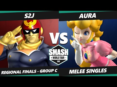 SWT NA West Group C - S2J (Captain Falcon) Vs. Aura (Peach) SSBM Smash Melee Tournament