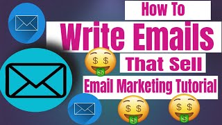 How To Write Emails That SELL! [Proven Email Copywriting Formula] Email Marketing Tutorial 2022