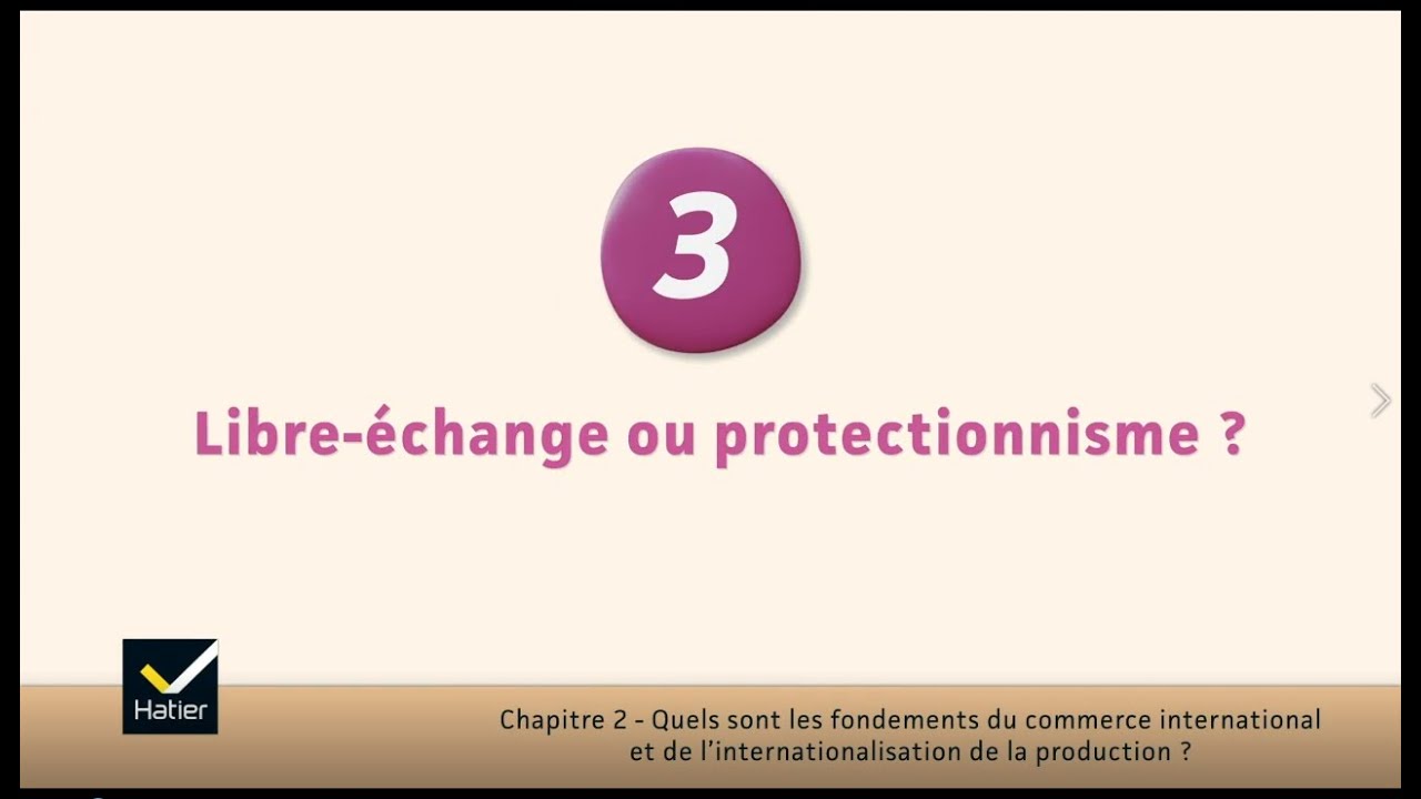 SES cours de Tle : libre-échange ou protectionnisme ?