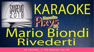 Mario Biondi - Rivederti Karaoke Sanremo 2018