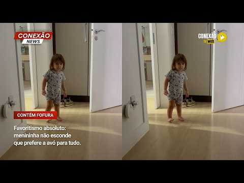 Vídeo: Favoritismo absoluto: menininha não esconde que prefere a avó para tudo.