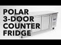U-Series G597 417 Ltr 3 Door Stainless Steel Refrigerated Prep Counter Product Video