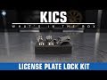 Kics License Plate Lock Kit - Universal Kics License Plate Lock Kit - Universal