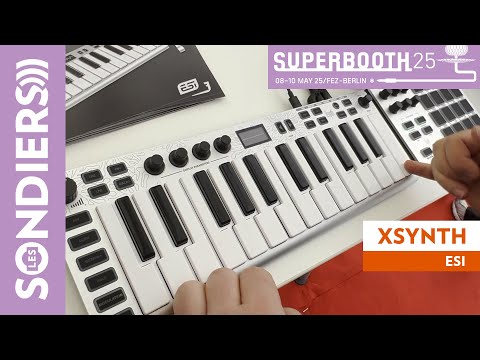 ESI XSYNTH : Un mini synthé ultra puissant (avec Poly Aft) - SUPERBOOTH 2025