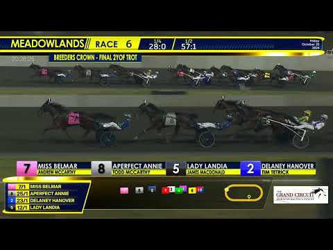 October 25, 2024 - Breeders Crown Final - 2 Year Old Filly Trot - Race 6