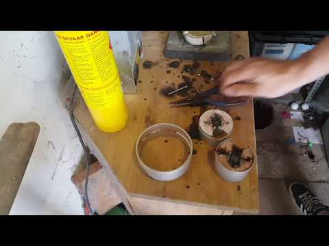 Casting silver double pour