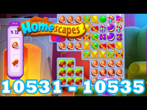 Homescapes Level 10531 - 10535 HD 3 - match puzzle Gameplay | android | IOS | 10532 | 10533 | 10534