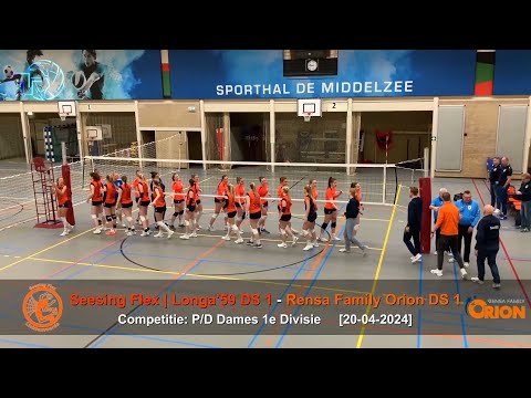 Volleybal P/D Dames 1e Divisie: Seesing Flex | Longa'59 D1 - Rensa Family Orion D1 [20-04-2024]