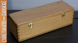 Cómo hacer una caja con tapa y uniones de lazos rectos