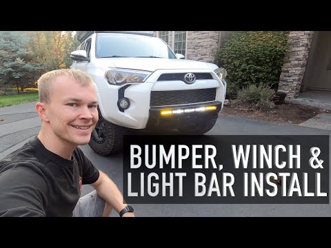 4Runner Winch Bumper & Light Bar Install | C4 Lo Pro