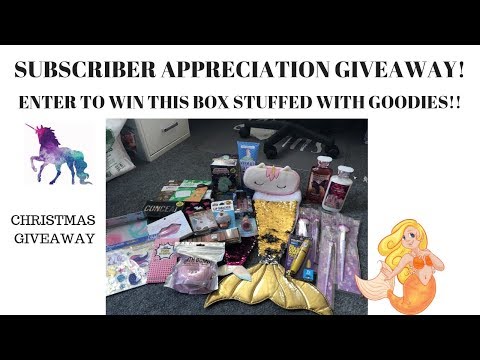 CONTEST CLOSED WINNER ANNOUNCED! Subscriber Appreciation Christmas Box Giveaway ❤️ Video