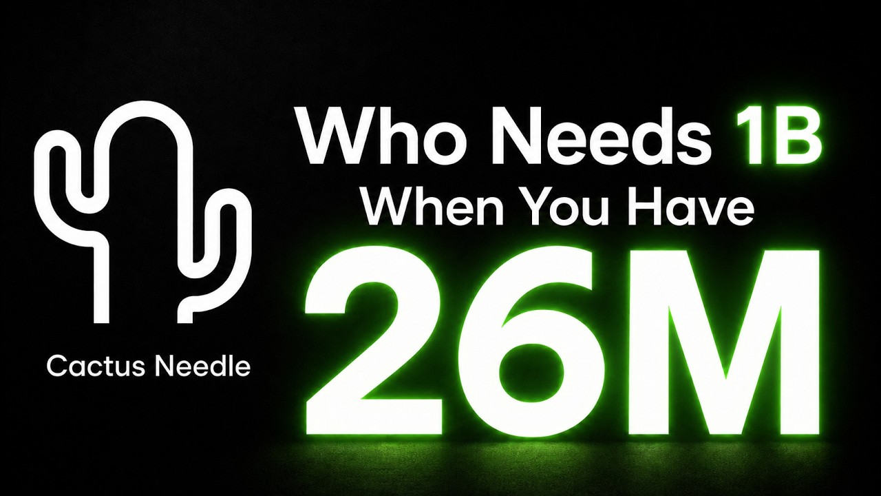 Cactus Needle - The 26M Function Calling Model