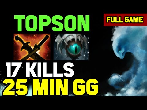Topson MID Morphling FULL RIGHT-CLICK Build 17 Kills NO DEATH gameplay