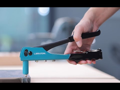 One-hand operation riveter, with extra 80PCs rivets and 4 HSS drill bits, a set of great value.