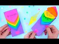 DIY HEART WATERFALL CARD - Easy Paper Crafts