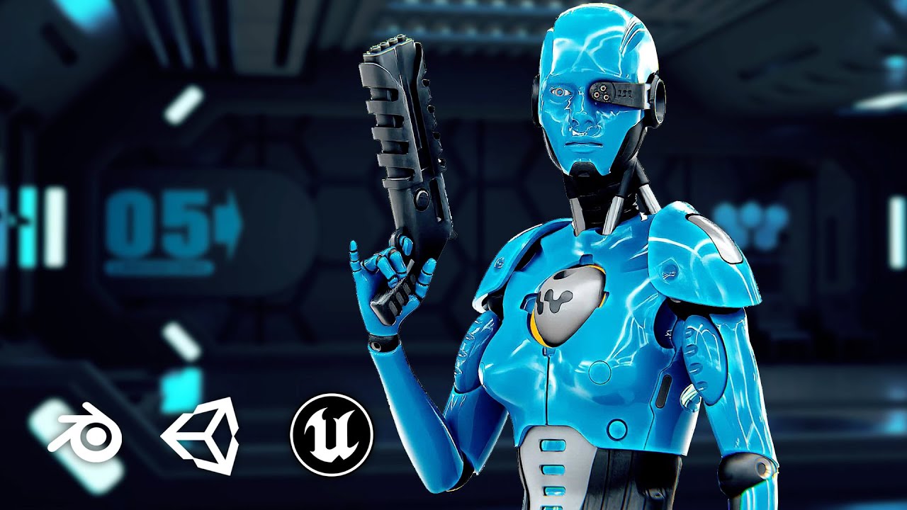 Android Genesis-X Auto-Rig Pro Rigged For Mixamo Unreal Engine Unity 3D Model