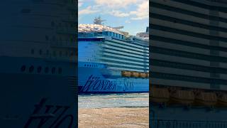 Wonder of the Seas Departs PortMiami 🛳️ #dream #vacation #travel #cruise