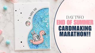 Okay… Trying something NEW for this Summer Card! | End of Summer Cardmaking Marathon Day 2