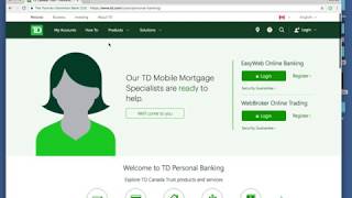 How to Send an Email Money Transfer interac e-transfer with TD Banks website