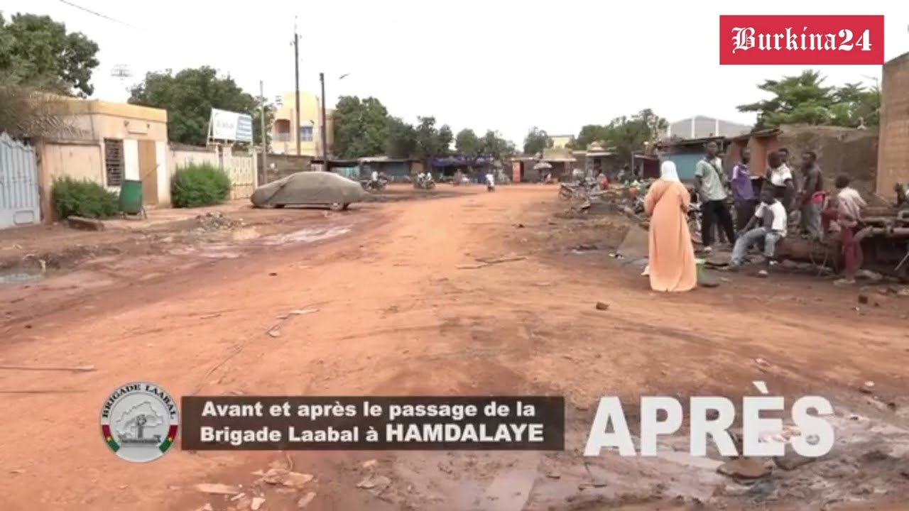 Le quartier Hamdalaye de Ouagadougou avant et après le passage de la Brigade Laabal
