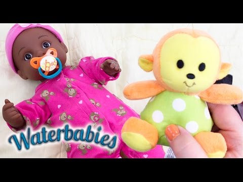 Water Babies Doll Night Routine with Feeding Real Formula and Powdering Video