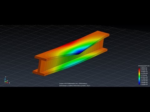 Tutorial : Structural Steel Beam (Elastic, 3D Elements)