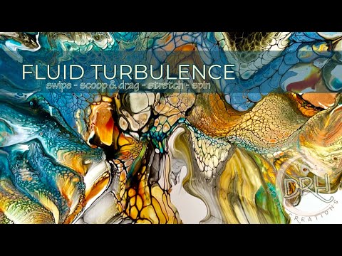 #121. FLUID TURBULENCE | Acrylic Pouring for Beginners
