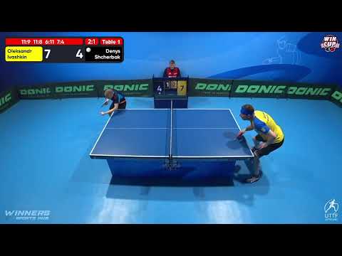 06:30 Oleksandr Ivashkin 3-1 Denys Shcherbak West 7 WIN CUP 02.12.2022 | TABLE TENNIS WINCUP