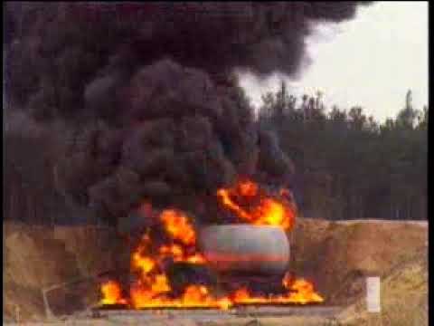 Castor Dichtheitsprüfung Explosionstest (Atommülltransportbehälter Sicherheitstest)