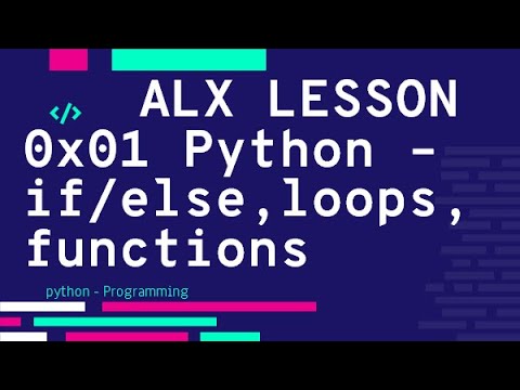 0x01 Python - if-else, loops, functions فيديو الحل | ALX بالعربي