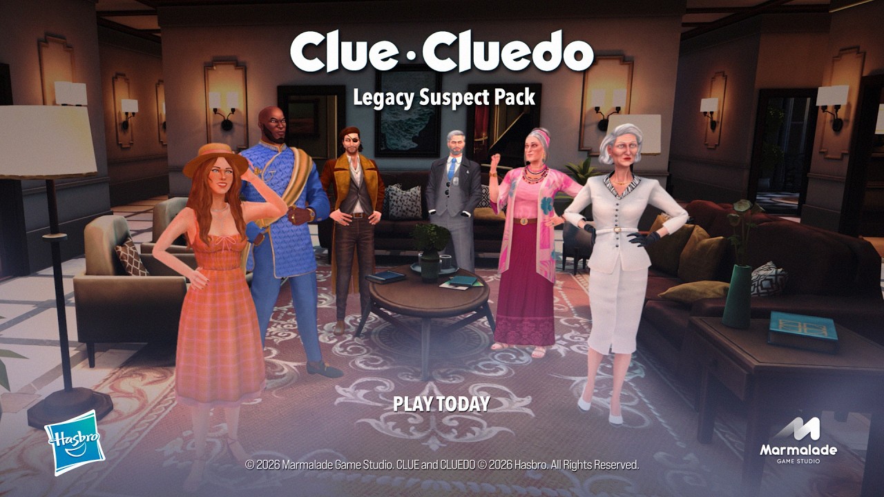 Clue/Cluedo riporta in scena sei sospetti storici con il nuovo Legacy Suspect Pack