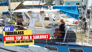 DIY HARD TOP DODGER | HOISTING AND INSTALLING HARD TOP DODGER | PART 13|  EP 104