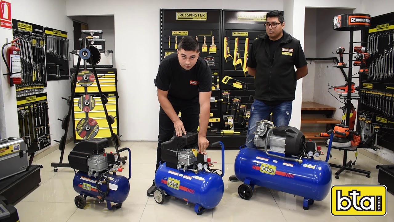 COMPRESORES BTA de 25 litros, 50 litros y 100 litros. (Grupo BTA tools)