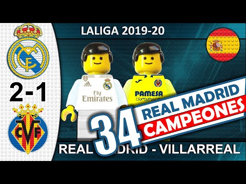 Real Madrid vs Villarreal 2-1 • Real Campeon LaLiga 2020 in LEGO • All Goal Highlights Lego Football