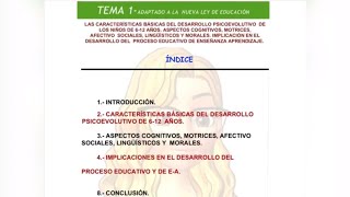 TEMA 1 Primaria
