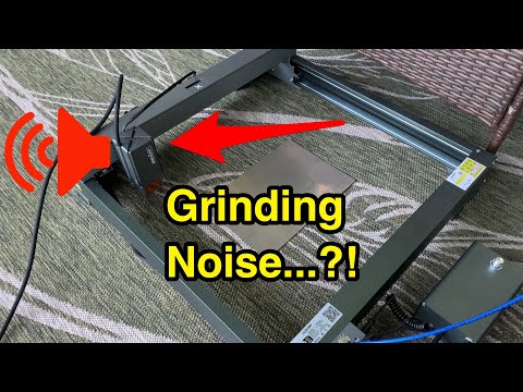 Fix: laser engraver not homing properly & belt making loud grinding noise - Atezr P20 Example.