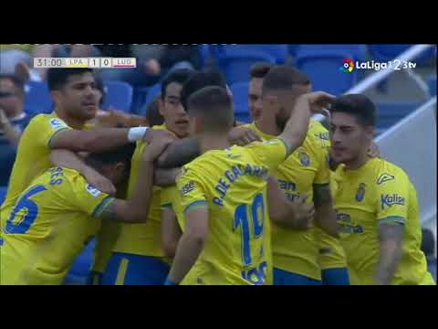 Gol de Alberto de la Bella en el UD Las Palmas 4 - CD Lugo 1 | liga123tv| 18-19