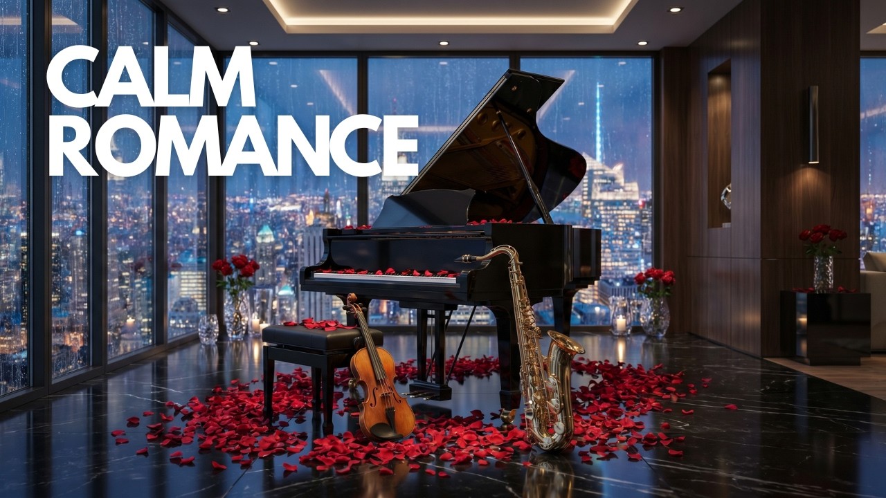 CALM ROMANCE | Relaxing Romantic Instrumental 🎷 Beautiful Saxophone, Violin & Piano for Calm